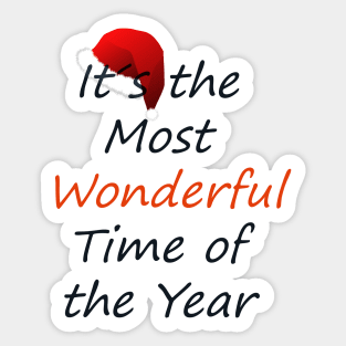 Most Wonderful Time of the Year Sticker